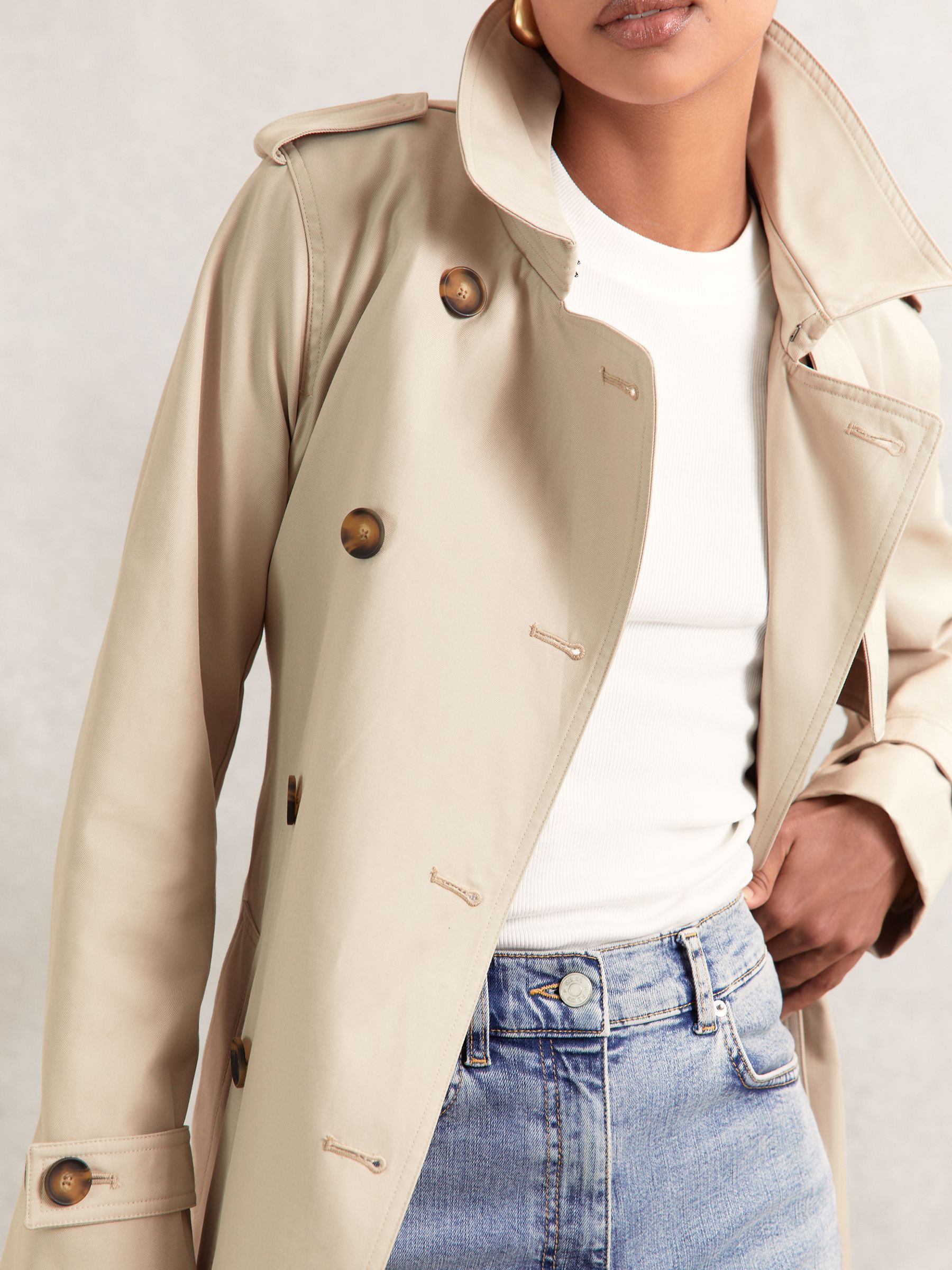 Next：日本 Reiss ダブルブレスト フード付き インサート
