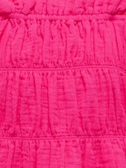 ONLY KIDS Pink Gingham Short Sleeve Puff Sleeve Blouse - Image 4 of 4