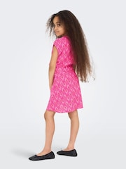 Abstract Printed Sleeveless Dress - Image 2 of 5