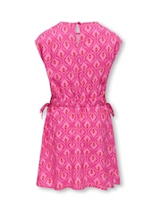 Abstract Printed Sleeveless Dress - Image 4 of 5