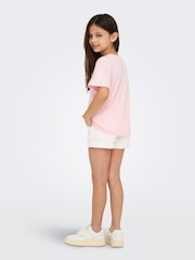 ONLY KIDS Oversized 100% Cotton Graphic Print Malibu Purple T-Shirt - Image 2 of 5