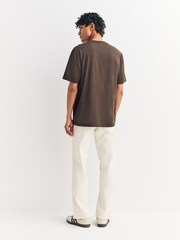 NN.07 Brown Adam EMB T-Shirt - Image 3 of 4