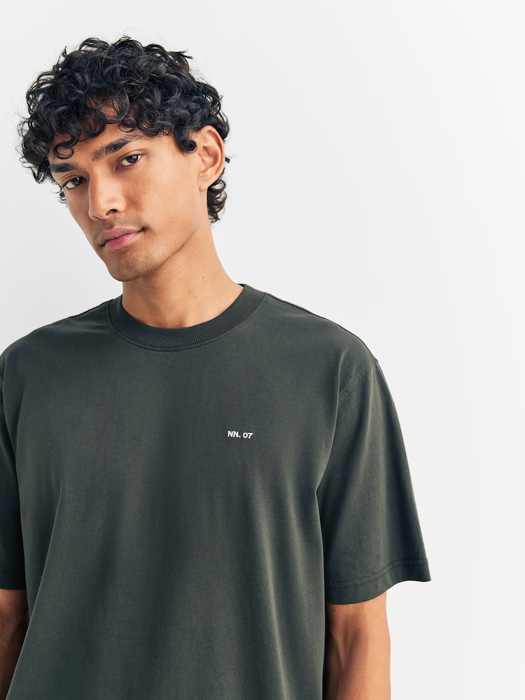 NN.07 Green Adam EMB T-Shirt - Image 4 of 4