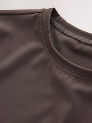 self. Chocolate Fitted Short Sleeve Top - Image 8 of 9