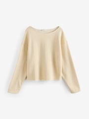 American Vintage Natural Itonay Long Sleeve Boat Neck Sweatshirt - Image 1 of 1