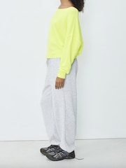 American Vintage Yellow Damsville Long Sleeve Boat Neck Jumper - Image 2 of 5
