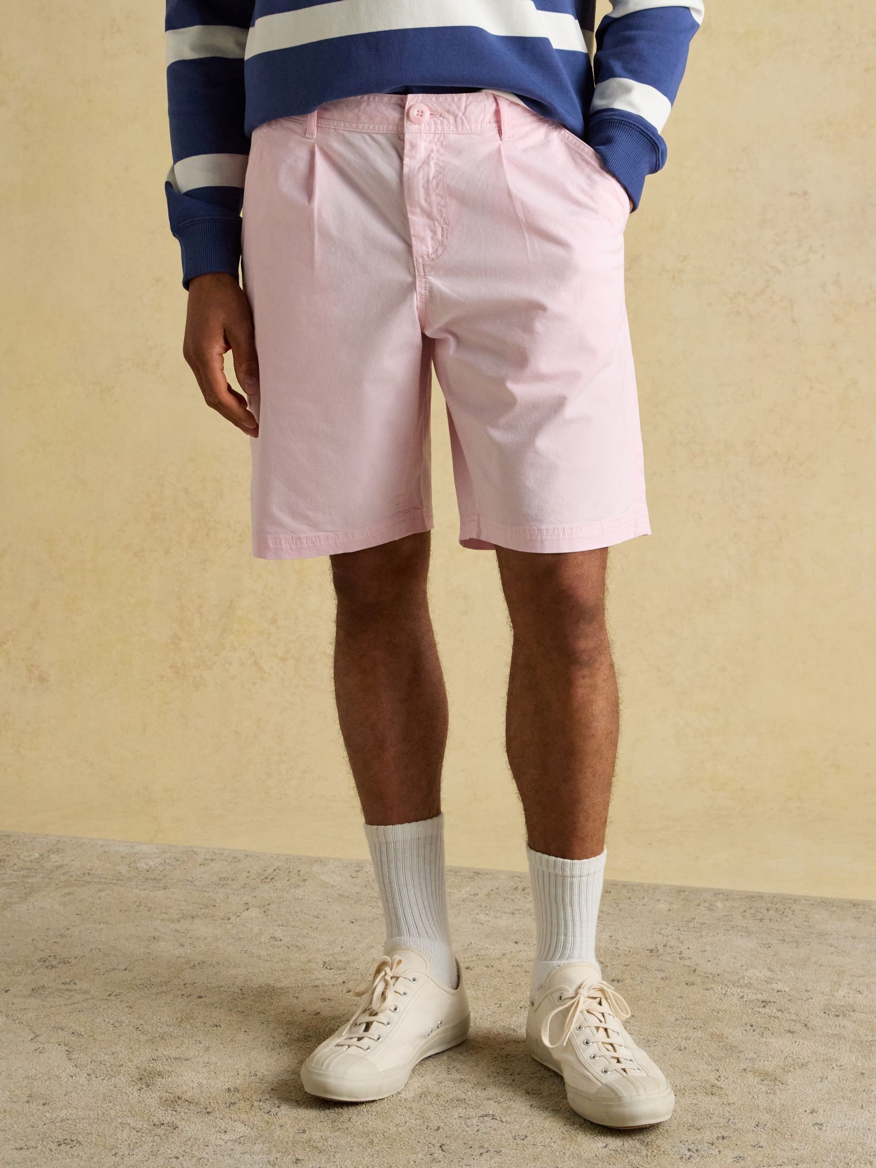 Joules Men's Pink Norfolk Relaxed Fit Chino Shorts Size 34