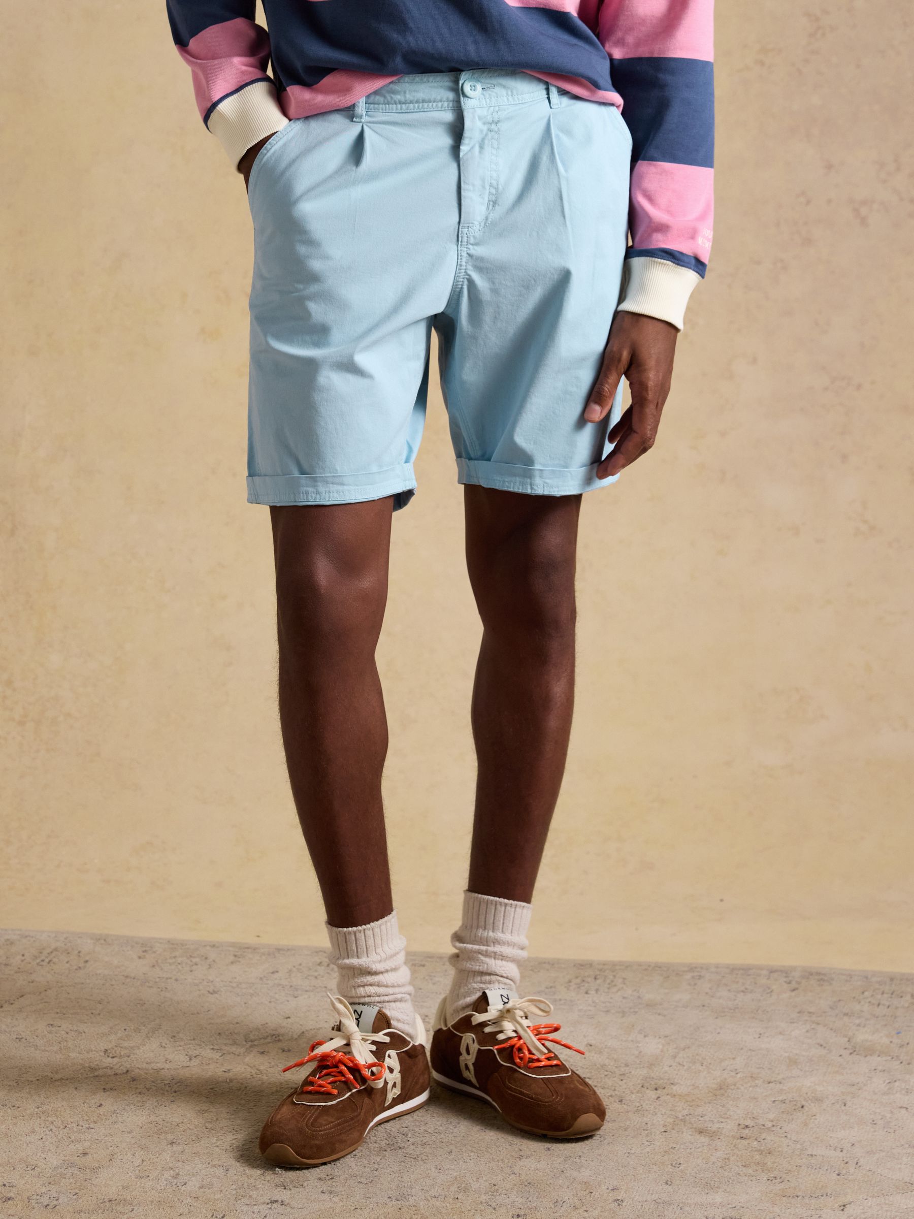 Joules Men's Blue Norfolk Relaxed Fit Chino Shorts Size 34