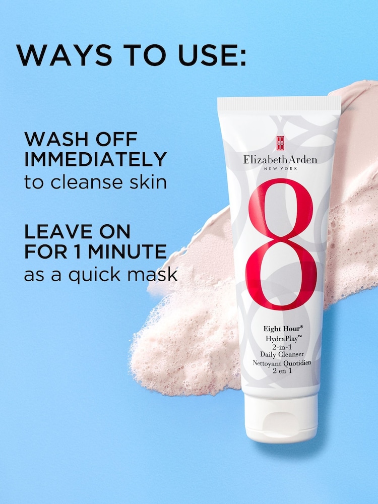 Elizabeth Arden Eight Hour Hydra Play 2in1 Daily Cleanser 125ml - Image 5 of 5