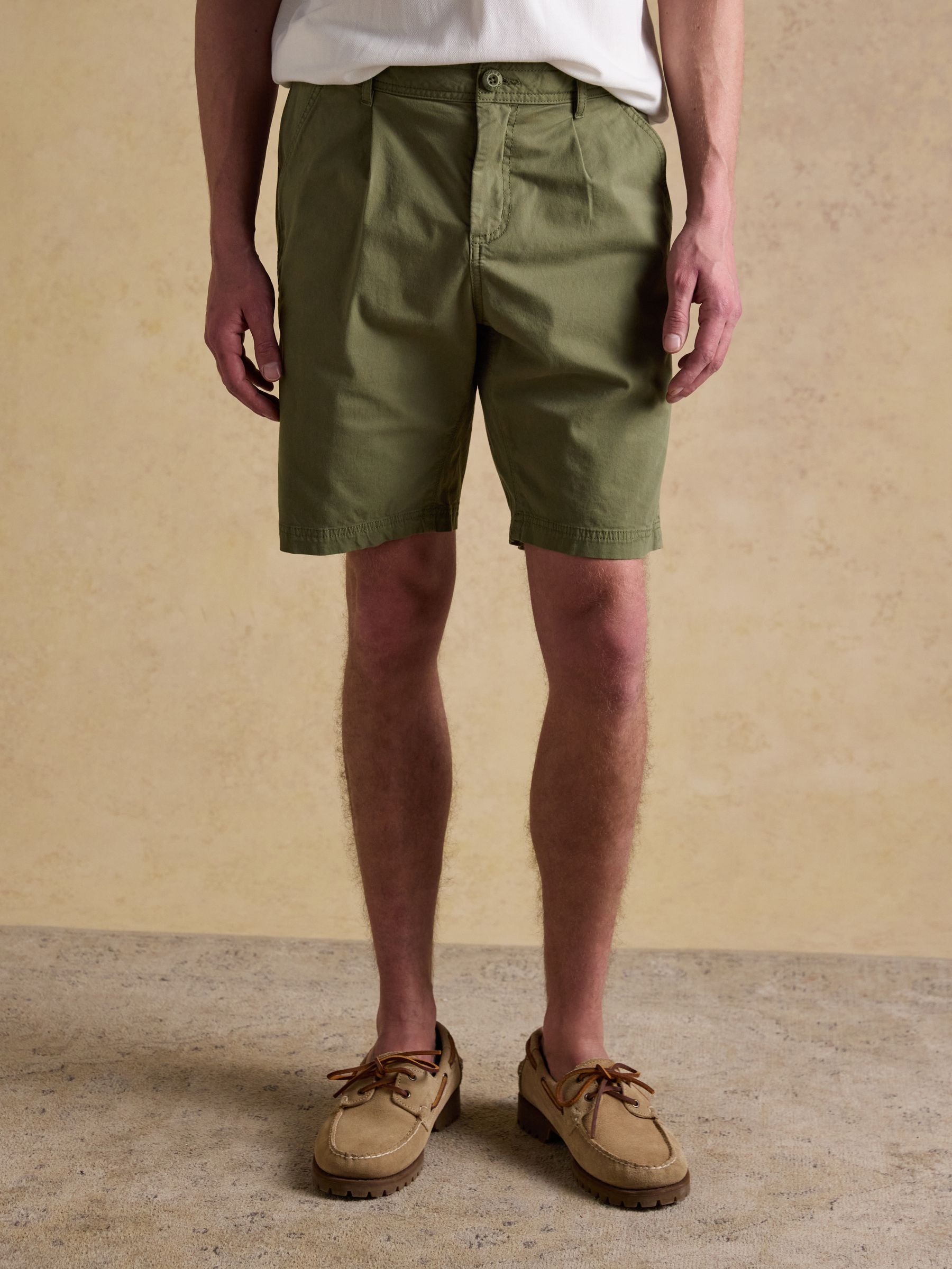 Joules Men's Khaki Green Norfolk Relaxed Fit Chino Shorts Size 34