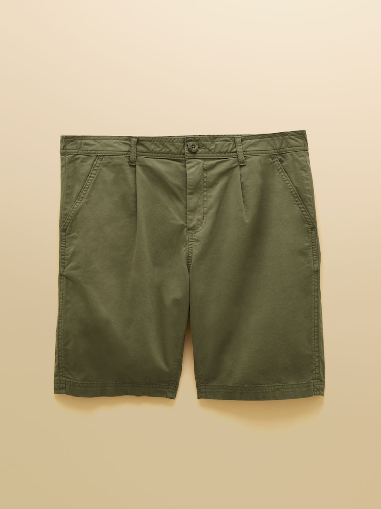Joules Norfolk Khaki Green Relaxed Fit Chino Shorts - Image 7 of 7