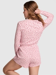 Victoria's Secret PINK Dollhouse Pink Ribbed Playsuit - Image 2 of 2