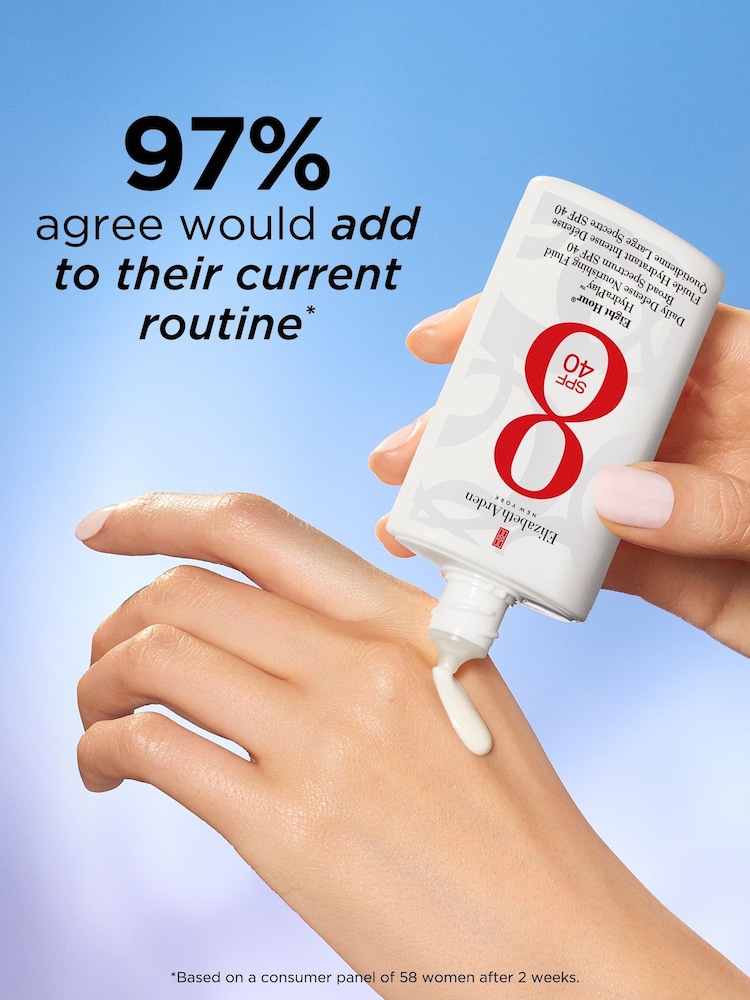 Elizabeth Arden Eight Hour Hydra Play Daily Defense Nourishing Fluid SPF 40 50ml - Image 5 of 5