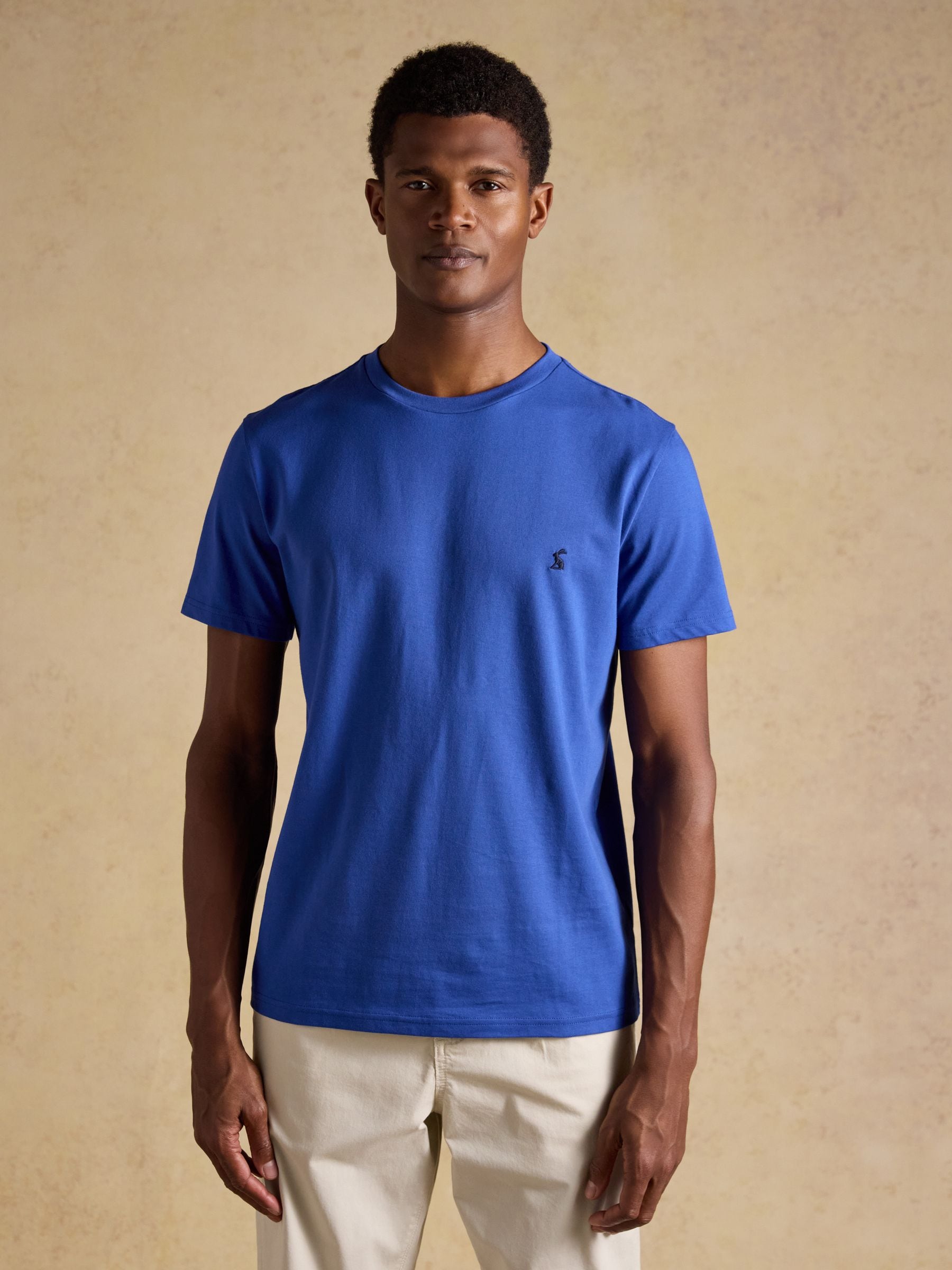 Joules Men's Everyday Classic Fit Cotton T-Shirt Mid Blue Extra Large