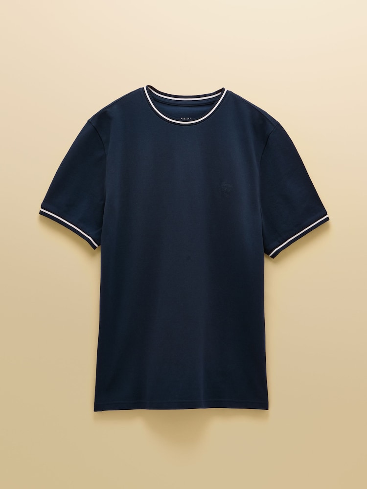 Joules Navy Classic Fit Cotton Pique TShirt - Image 7 of 7 Joules Navy Classic Fit Cotton Pique TShirt - Image 7 of 7
