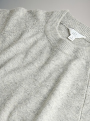 The Set Black/Grey Marl/Cream 3 Pack Knitted T-Shirt With Wool - Image 11 of 11