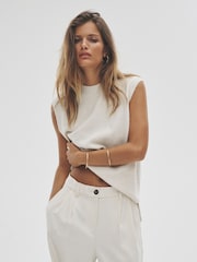 The Set 2 pletenih majic brez rokavov z volno - Slika 1 iz 7