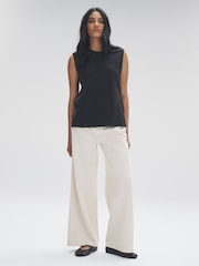 The Set Chocolate Brown/Navy Blue 2 Pack Knitted Vest Tank Tops With Wool - Image 4 of 6