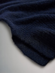 The Set Chocolate Brown/Navy Blue 2 Pack Knitted Vest Tank Tops With Wool - Image 6 of 6