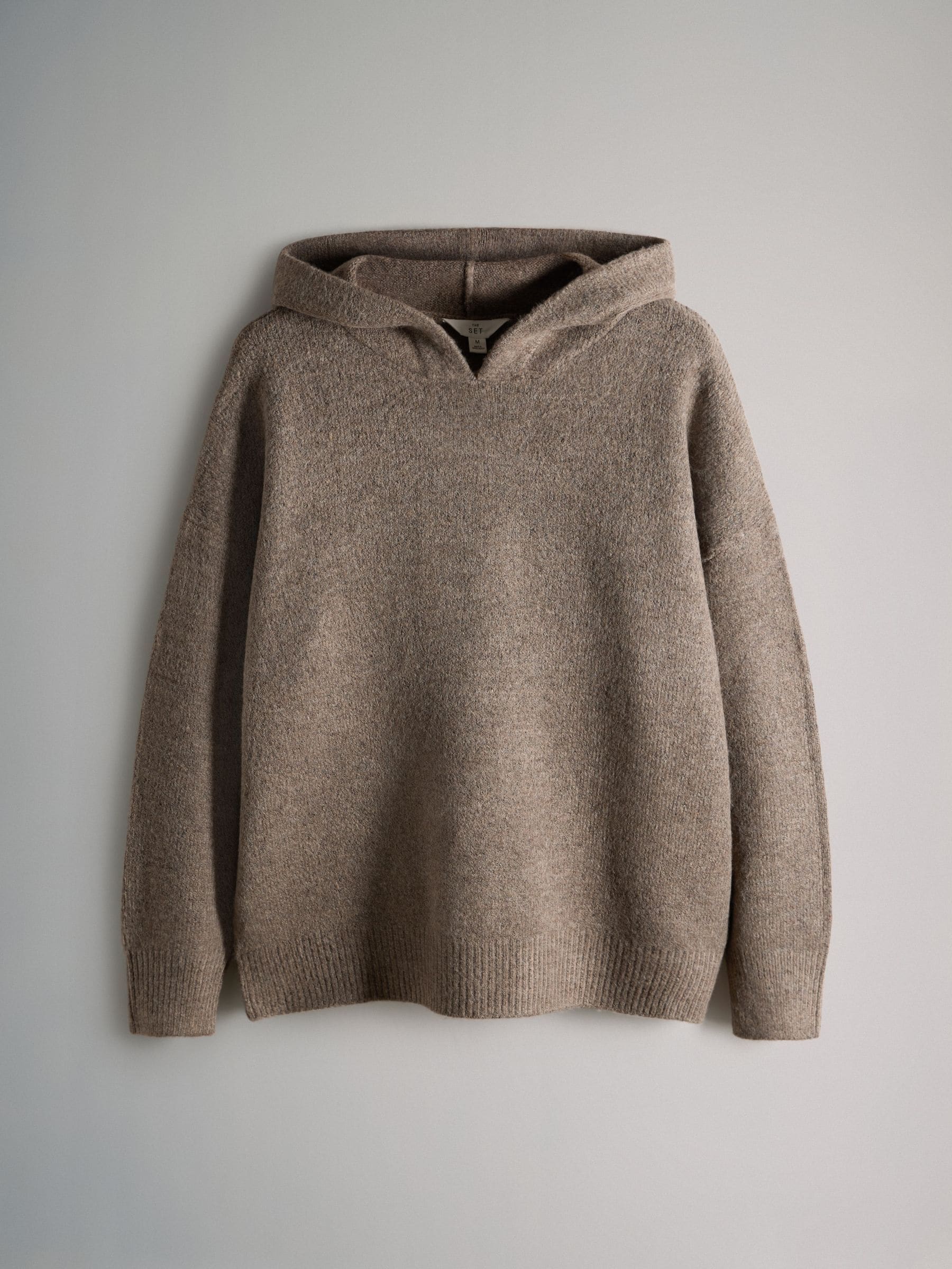 andmary ♡ Jeniffer knit hoodie set Buy The Set Knitted Hoodie & Wide Leg Joggers Co-ord Set Brown