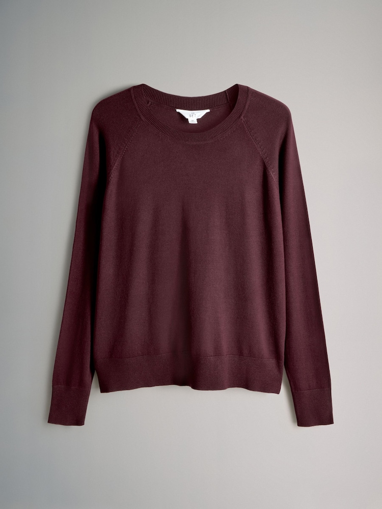 The Set Taupe Brown/Burgundy/Dark Pink/Light Pink Long Sleeve 4 Pack Fine Knit T-Shirts - Image 2 of 7 The Set Taupe Brown/Burgundy/Dark Pink/Light Pink Long Sleeve 4 Pack Fine Knit T-Shirts - Image 2 of 7