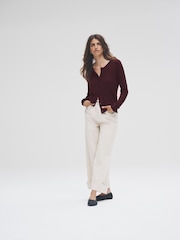 The Set Chocolate Brown/Burgundy/Dark Pink/Taupe Brown 4 Pack 3 Pack Fine Knit Button Through Cardigans - Image 12 of 19