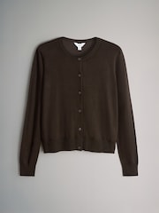 The Set Chocolate Brown/Burgundy/Dark Pink/Taupe Brown 4 Pack 3 Pack Fine Knit Button Through Cardigans - Image 17 of 19