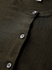 The Set Black/Red/Khaki Green 3 Pack 3 Pack Fine Knit Button Through Cardigan - Image 5 of 6