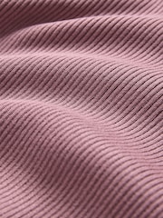 The Set Chocolate Brown/Dark Pink/Brown 3 Pack Ribbed Knit Roll Neck Tops - Image 6 of 6