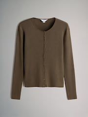 The Set Black/Brown 2 Pack Ribbed Knit Cardigans - Image 10 of 13
