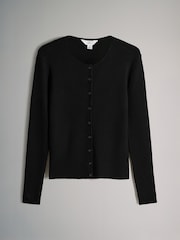 The Set Black/Brown 2 Pack Ribbed Knit Cardigans - Image 11 of 13
