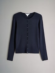 The Set Burgundy Red/Navy Blue 2 Pack Ribbed Knit Cardigans - Image 3 of 5
