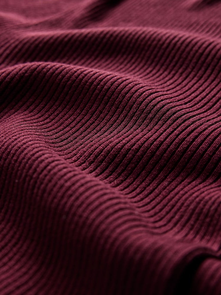 The Set Burgundy Red/Navy Blue 2 Pack Ribbed Knit Cardigans - Image 5 of 5