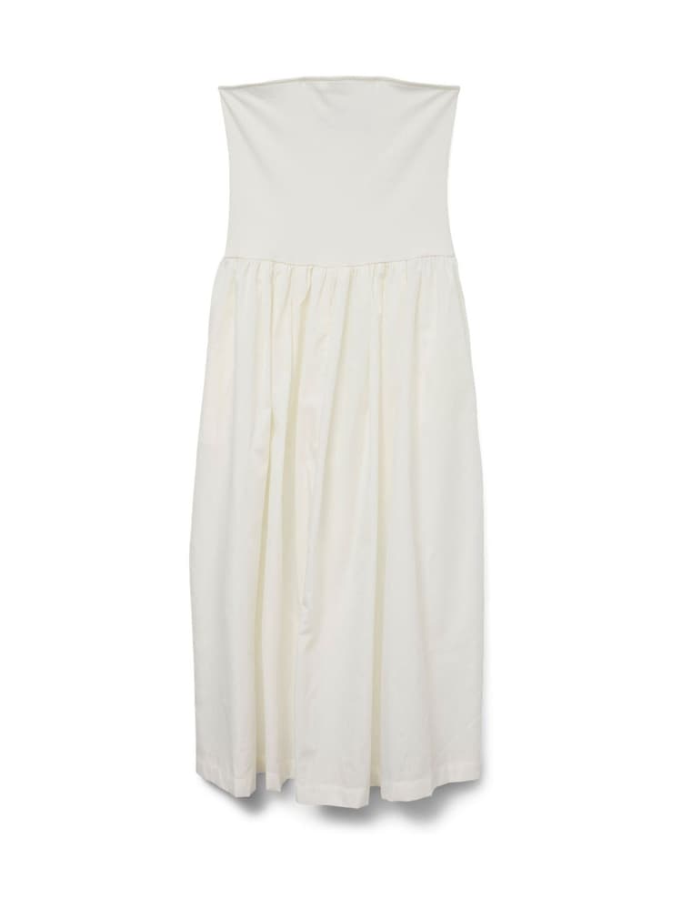 VERO MODA White Lightweight Summer Bandeau Ankle Dress - Image 6 of 6
