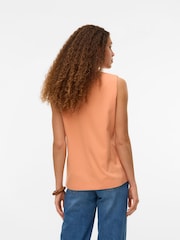 VERO MODA Orange One Button Asymetric Lined Waistcoat - Image 2 of 6