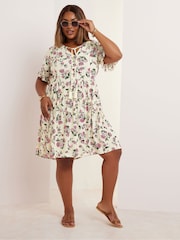 Yours Curve Natural Desert Dress - Image 2 of 6