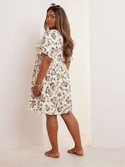 Yours Curve Natural Desert Dress - Image 4 of 6