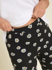 Yours Curve Black Cropped Leggings 2 Pack - Image 5 of 7