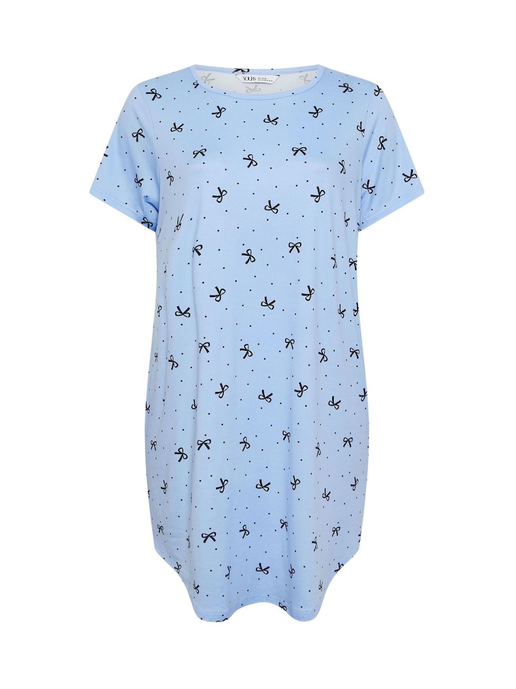 Yours Curve Black Dipped Back Nightdress 2 Pack - Image 8 of 8