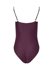 Long Tall Sally Red Raffia Buckle Swimsuit - Image 7 of 7