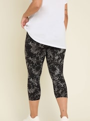 Yours Curve Grey Cropped Leggings 2 Pack - Image 4 of 8