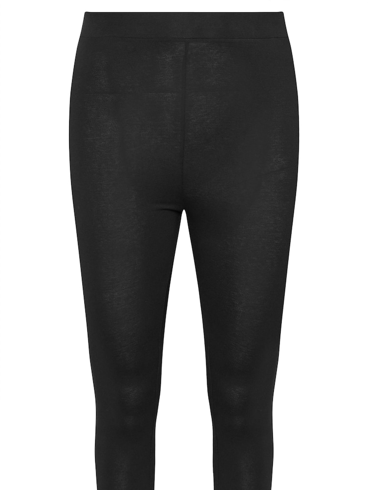 Yours Curve Grey Cropped Leggings 2 Pack - Image 8 of 8
