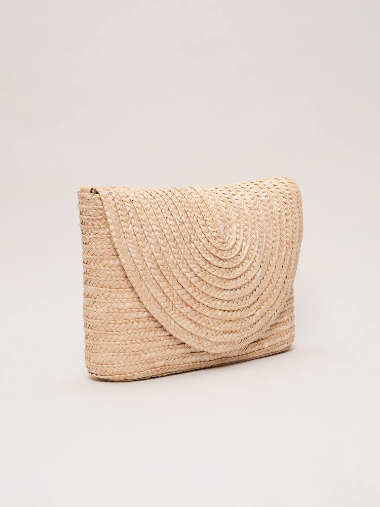 Phase Eight Natural Straw Clutch Bag - Image 2 of 7
