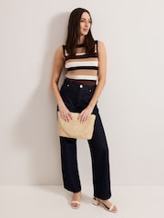 Phase Eight Natural Straw Clutch Bag - Image 7 of 7