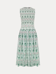 Phase Eight White/Green 100% Cotton Chiara Floral Dress - Image 7 of 7