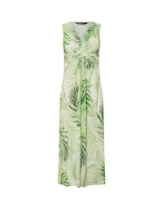 M&Co Green Petite Twist Front Sleeveless Maxi Dress - Image 1 of 1
