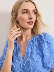 Phase Eight Blue Bella Mini Dress - Image 5 of 7