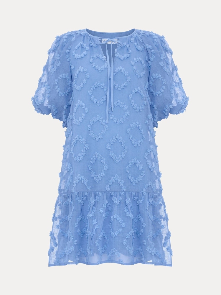 Phase Eight Blue Bella Mini Dress - Image 7 of 7