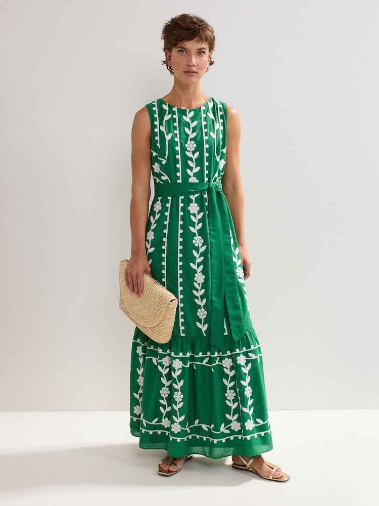 Phase Eight Green Petite Lilja Dress - Image 1 of 7