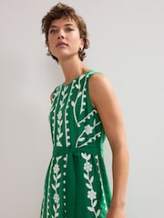 Phase Eight Green Petite Lilja Dress - Image 6 of 7